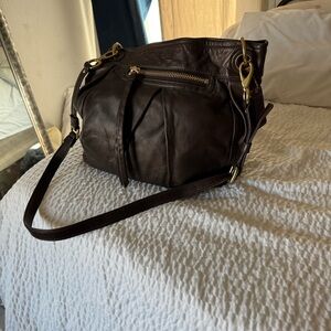 Coach Burgundy Leather Handbag